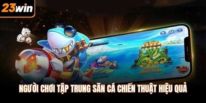 Người chơi tập trung săn cá chiến thuật hiệu quả